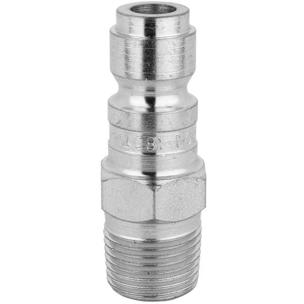 Milton 1808 3/8" Female NPT P-Style Industrial Plug - 68 CFPM, Steel-Fast
